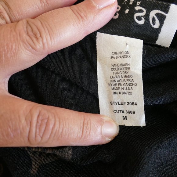 Es.Se Floral Black Maxi Dress- Size M - Picture 5 of 7